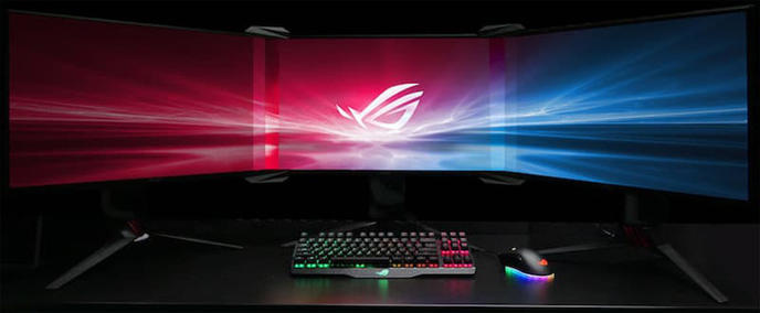 Bezel-Free Kit par Asus : Le triple écran sans bordure