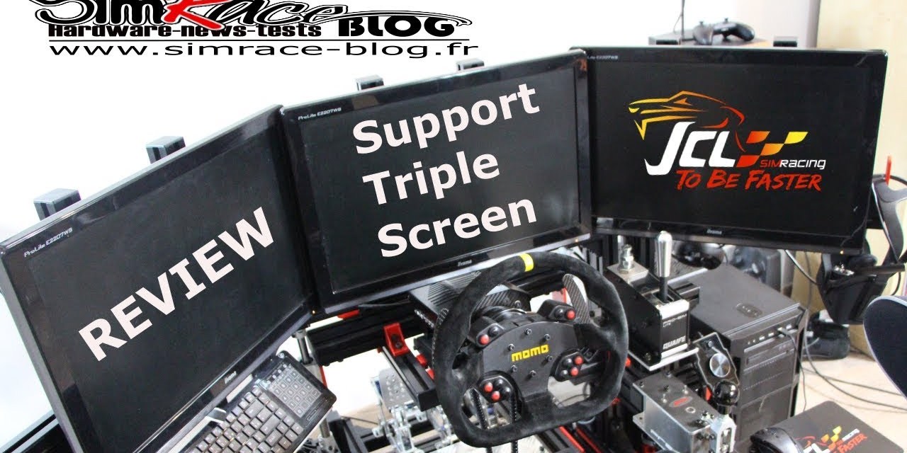 Review du support triple screen de JCL Simracing : Retour aux écrans ?