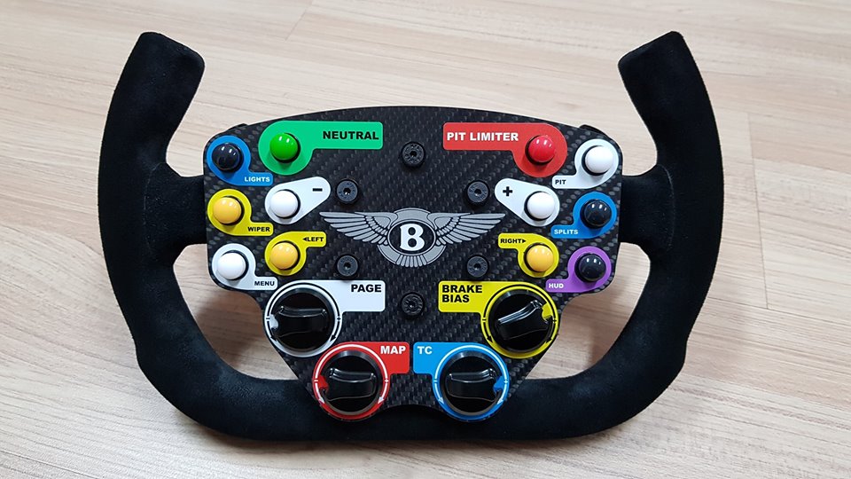 Le volant de la Bentley Continental GT3 par SSRG