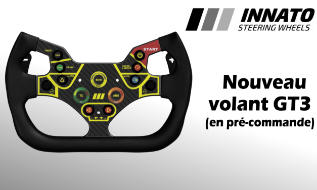 Le nouveau volant INNATO GT3 est en pré-commande