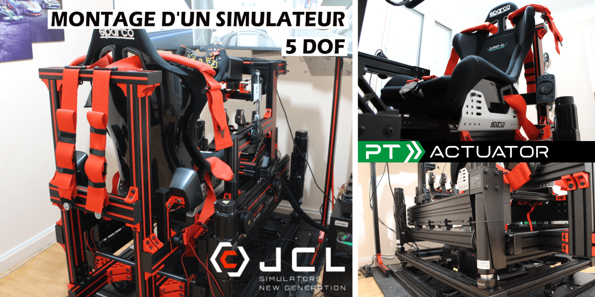 Montage d’un simulateur 5DOF PT ACTUATOR / JCL Simracing