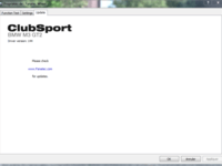 Les différents screens du driver Fanatec